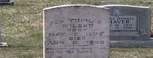 Rev. Thomas Stephen Wilson marker