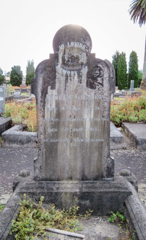 Headstone for Andrew Gibson