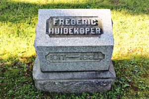 Rev Frederic Huidekoper grave marker