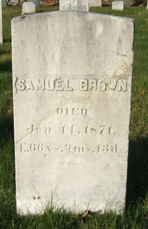 Samuel Brown Headstone
