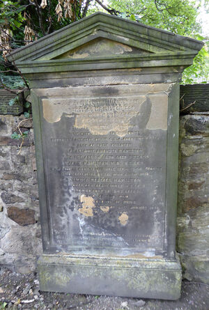 Memorial to Thomas Hamilton and family