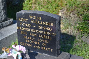 Gravestone: Rory Alexander Wolfe