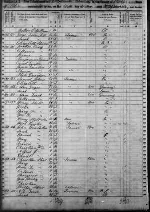 John Brubaker 1850 US-OH Census, Line 25.