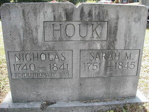 Nicholas & Sarah Houk Gravesite