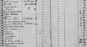 Francois Odjik's family on the 1851 Canada Census