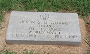 John S.G. Adams Gravestone