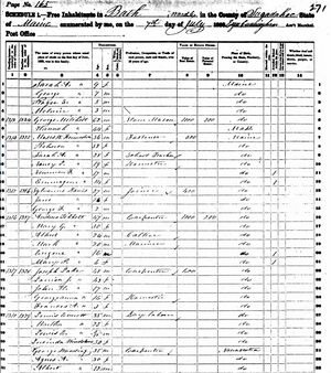 1860 Census - Bath ME