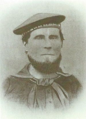 James Breen in his Civil War naval uniform