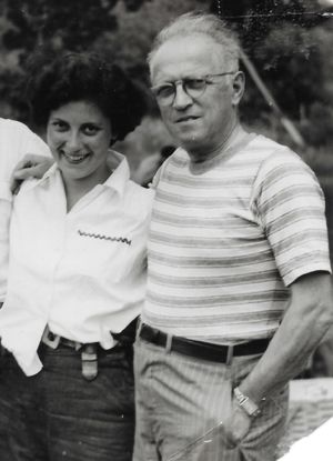 Emanuel Neubrunn and daughter Eva