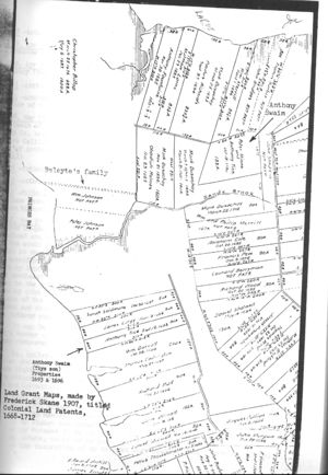 Map, Colonial Land Patents, 1668-1712