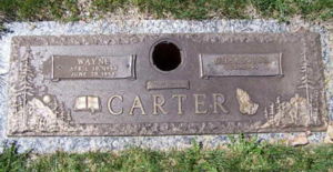 Wayne Carter headstone