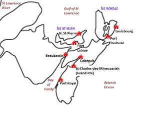 Acadie c. 1720 - 1748