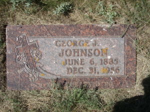 Headstone - George Julius Johnson