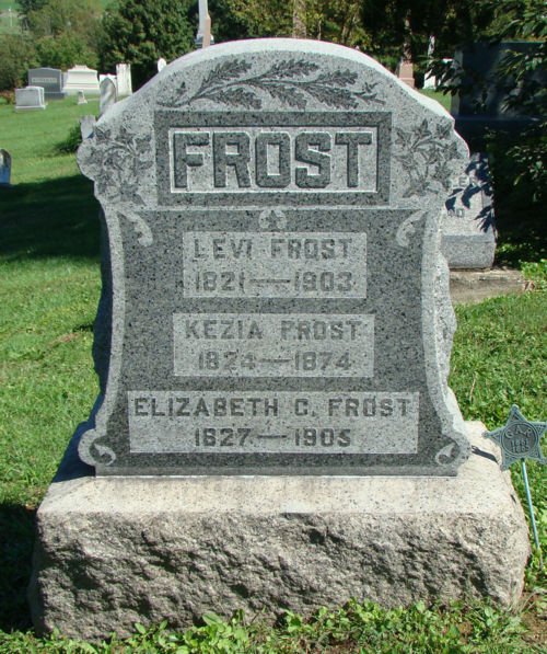 Levi, Kezia & Elizabeth Frost Gravestone