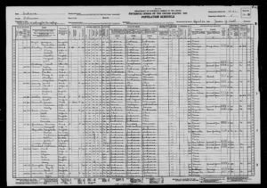 1930 census Washington, Delaware, Indiana, United States
