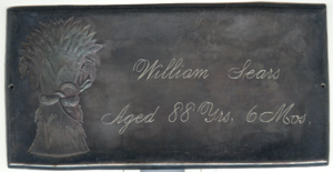 William Sears funeral plaque