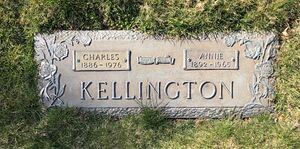 Headstone for Charles and Annie Kellington