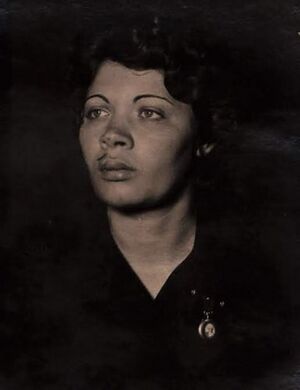Carolina Loff (mug shot when was arrested by the political police in 1940)