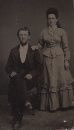 Andrew Shelton with wife Elizabeth, c. 1870