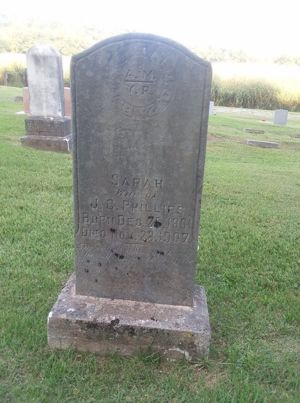 Sarah's Headstone