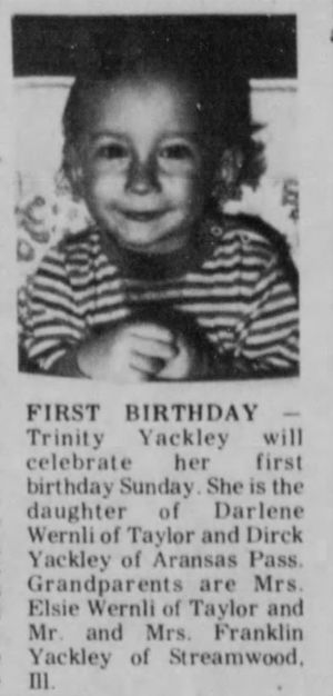 Taylor Yackley's First Birthday