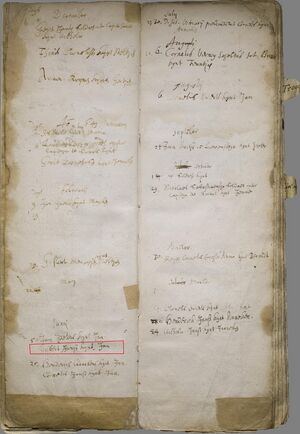 Birth Record Jan - son of Gysbert Jansz on June 5, 1643