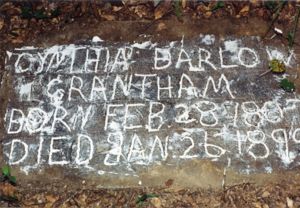 Cynthia Barlow original gravestone