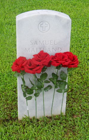 Headstone for Cpl Samuel Maitland