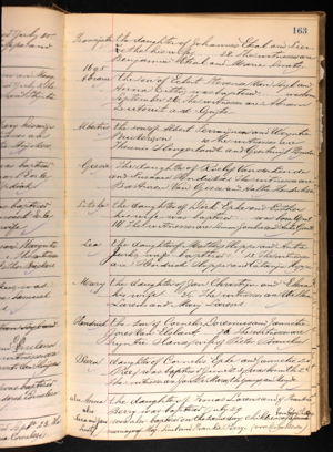 Hendrick Doremus Baptism Record