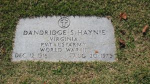 Dandridge S. Haynie Headstone