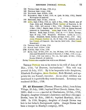  A History of the Putnam Family in England and America, Volume 1, pg. 75
