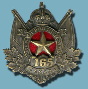 165th Battalion Badge