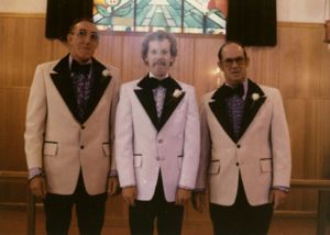 Mark, Bill and Turk at Mark's wedding