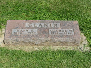 FindaGrave Memorial for George and Mary Clannin