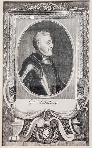 paper, engraving of Gabor Bathory