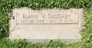 Headstone for Elaine Suddaby