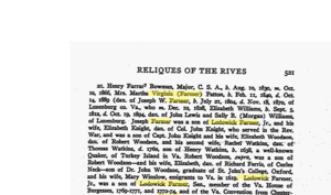 Reliques of the Rives (Ryves) : being historical and genealogical notes of the ancient family Ryves of County Dorset