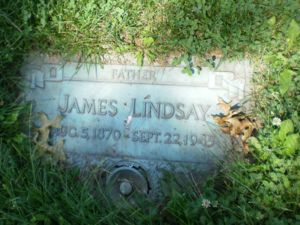 Headstone of James Lindsay
