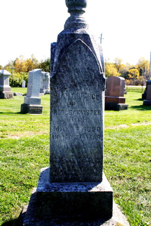 Mary Bannister (Pierce) Grave
