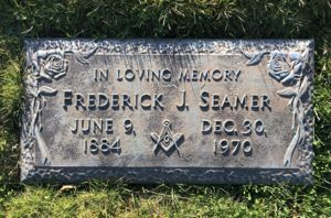 Frederick Seamer headstone