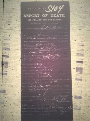 Rosanna “Rhoda” P. Stratton Death Certificate 