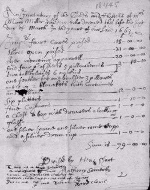 Mary Cutting's Probate Records- p. 2