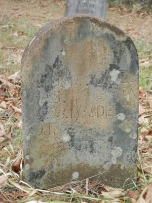 William Cates tombstone
