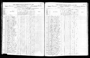 New Jersey, U.S., State Census, 1885