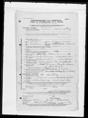 Civil Death Registration: Helgard Eduard du Preez. 13 May 1931