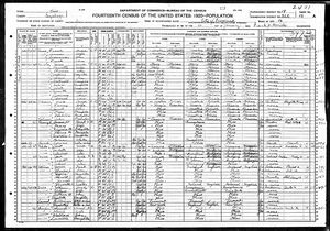 1920 Cleveland  Ohio Census for James Porcello