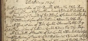 Catherine Arthur Christening 1741