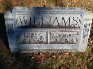 Henry Williams gravestone