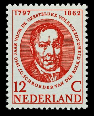 Stamp depicting Jacobus Schroeder van der Kolk