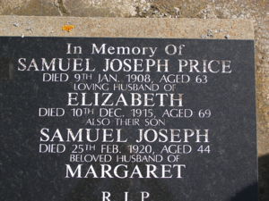 Samuel Joseph Price Headstone